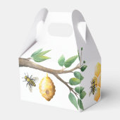 Kleine bijenkorf voor Baby shower Bedankdoosjes (Achterkant)