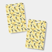 Kleine bijenpatroon bevestigen badge (Voor- en achterkant)