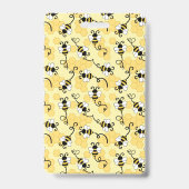 Kleine bijenpatroon bevestigen badge (Achterkant)