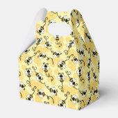 Kleine bijenpatroon bevestigen bedankdoosjes (Achterkant)