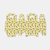 Kleine bijenpatroon bevestigen bedankdoosjes (Uitgevouwen)