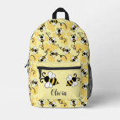 Kleine bijenpatroon bevestigen bedrukte rugzak (Voorkant)
