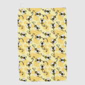Kleine bijenpatroon bevestigen golfhanddoek (Voorkant)
