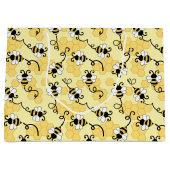 Kleine bijenpatroon bevestigen groot cadeauzakje (Voorkant)