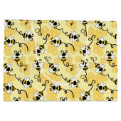 Kleine bijenpatroon bevestigen groot cadeauzakje (Achterkant)