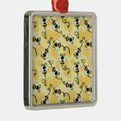 Kleine bijenpatroon bevestigen metalen ornament (Rechts)