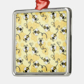 Kleine bijenpatroon bevestigen metalen ornament (Links)