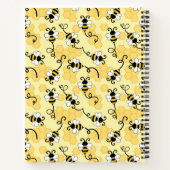 Kleine bijenpatroon bevestigen notitieboek (Achterkant)