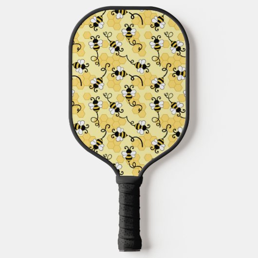 Kleine bijenpatroon bevestigen pickleball paddle (Voorkant)