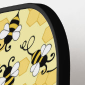 Kleine bijenpatroon bevestigen pickleball paddle (Links Detail)