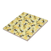 Kleine bijenpatroon bevestigen tegeltje (Zijkant)