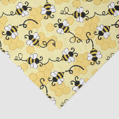 Kleine bijenpatroon bevestigen tissuepapier (Detail)