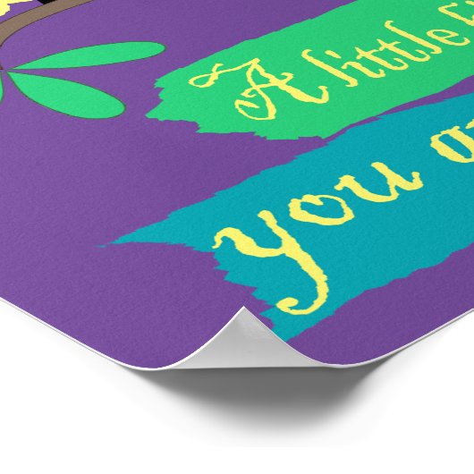 Kleine birdie geweldige poster muurkunst (Hoek)