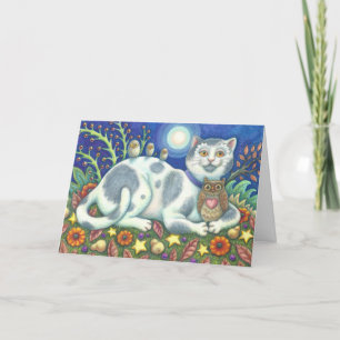 KLEINE BIRDIE VERTELDE ME DAT CAT BIRTHDAY CARD AA KAART