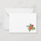 Kleine birdie waterverf baby shower dank u notitiekaartje (Achterkant)