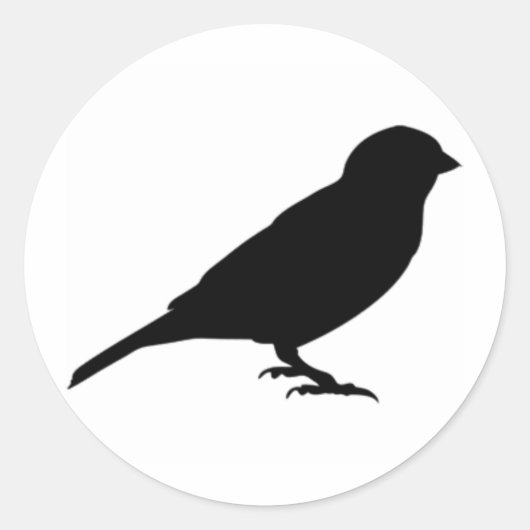 KLEINE BIRDY RONDE STICKER (Voorkant)