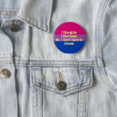 kleine biseksuele pridebadge/pins ronde button 5,7 cm (In situ)