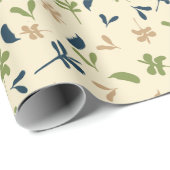 Kleine Bladeren Cadeaupapier (Rol Hoek)