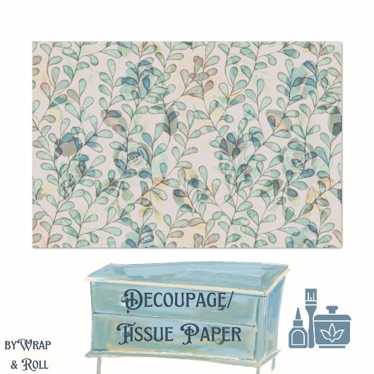 Kleine bladeren tissuepapier