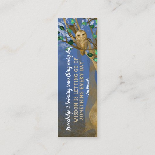 Kleine Bladwijzer, Eigenaars, Misty Forest, Wisdom Mini Visitekaartje (Voorkant)