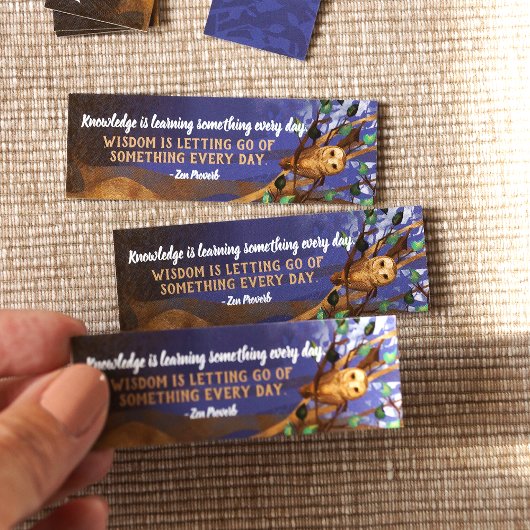 Kleine Bladwijzer, Eigenaars, Misty Forest, Wisdom Mini Visitekaartje