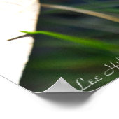 Kleine blauwdrukken in het Poster Rust Curled Leav (Hoek)