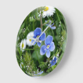 kleine blauwe bloemen grote klok (Hoek)