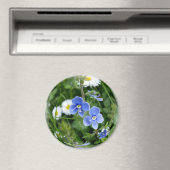 kleine blauwe bloemen magneet (Insitu (Vaatwasser))