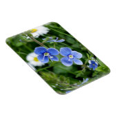 kleine blauwe bloemen magneet (Rechterzijde)