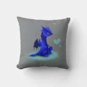 Kleine blauwe draak van liefde kussen (Voorkant)