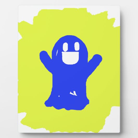 Kleine blauwe geest fotoplaat (Voorkant)