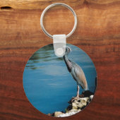 Kleine blauwe hert sleutelhanger (Voorkant)