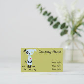 Kleine blauwe hond Visitekaartjes (Staand voorkant)