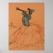 Kleine Blauwe Jongen Oude Kinderrijmpje Poster (Voorkant)