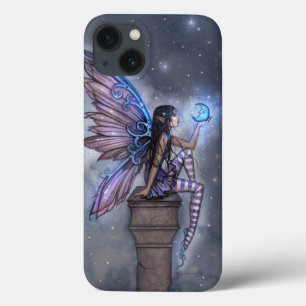 Kleine Blauwe Maan Fee Faerie Fantasie Kunst iPhone 13 Hoesje
