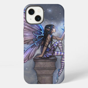 Kleine Blauwe Maan Fee Faerie Fantasie Kunst iPhone 13 Hoesje