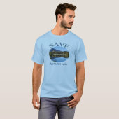 kleine blauwe Mannen T-shirt (Voorkant volledig)