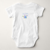 Kleine Blauwe Octopus Baby Body Romper (Achterkant)