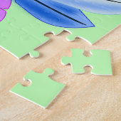 Kleine blauwe papegaai legpuzzel (Zijkant)