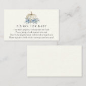 Kleine Blauwe Pompoen Boeken voor Baby Behuizing K Informatiekaartje (Voorkant / Achterkant)