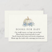 Kleine Blauwe Pompoen Boeken voor Baby Behuizing K Kaart (Voorkant / Achterkant)