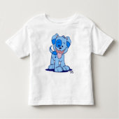Kleine blauwe puppy children T-shirt (Voorkant)