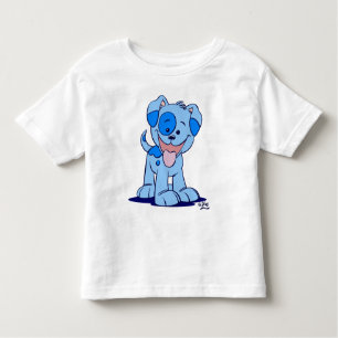 Kleine blauwe puppy children T-shirt