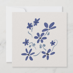 Kleine blauwe romantische bloemen