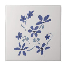 Kleine blauwe romantische bloemen