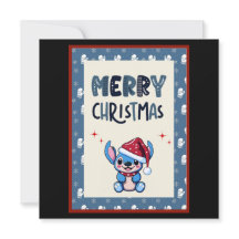 Kleine Blauwe Schatje Zegt "Prettig Kerstfeest"