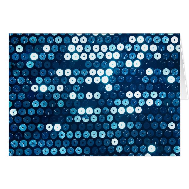 kleine blauwe sequenties (Voorkant Horizontaal)