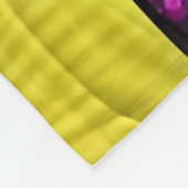 Kleine blauwe Teddy Bear Quilt like Design Fleece Deken (Hoek)