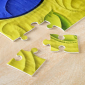 Kleine blauwe Teddy Bear Quilt like Design Legpuzzel (Zijkant)