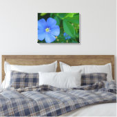 Kleine blauwe ventilator canvas afdruk (Insitu (Slaapkamer))